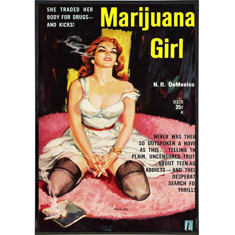 Marijuana Girl Comic Cover Print: Board & Bagged