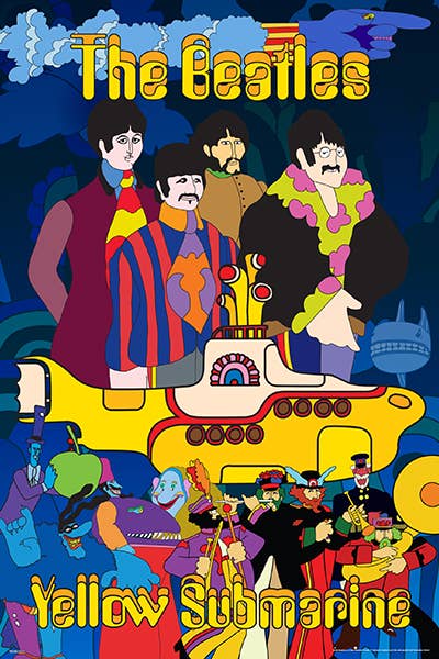The Beatles - Yellow Submarine-Aquatic Poster