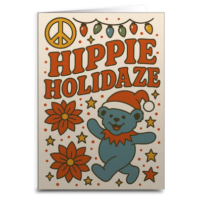 Hippie Holidaze Christmas Card: Card and Envelope Only
