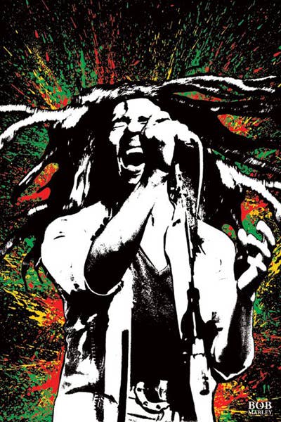 Bob Marley - Paint Splash - 24x36 Poster