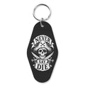 Never Say Die Room Keychain