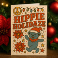 Hippie Holidaze Christmas Card: Card and Envelope Only