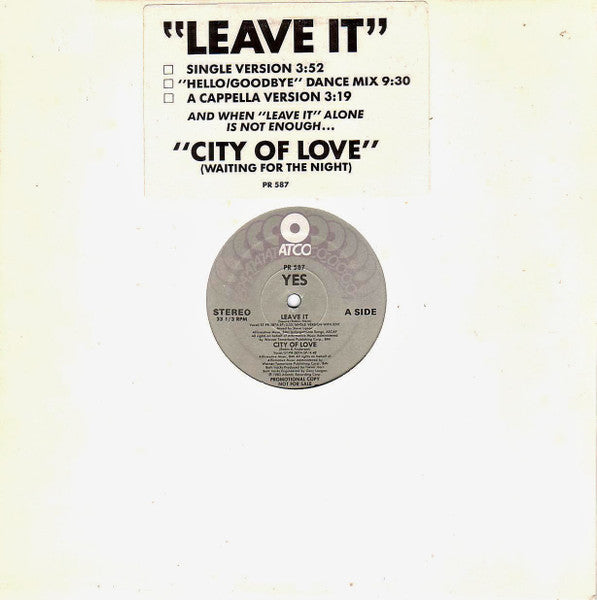 Yes - Leave It
