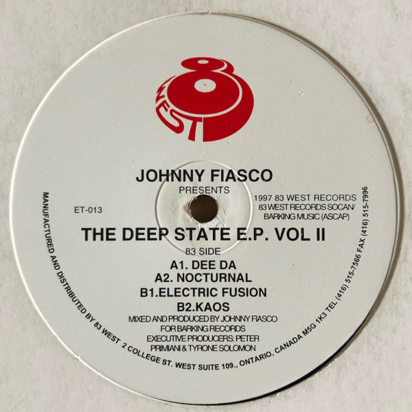 Johnny Fiasco - The Deep State E.P. Vol II