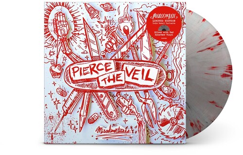 PIERCE THE VEIL - MISADVENTURES (SILVER WITH RED SPLATTER VINYL)