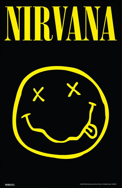 Nirvana - Smiley Logo 11x17 Bag and Boarded Poster