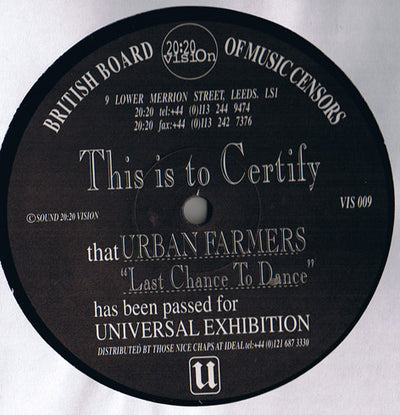 Urban Farmers - Last Chance To Dance