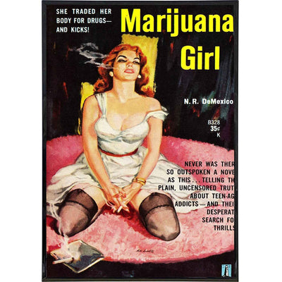Marijuana Girl Comic Cover Print: Board & Bagged