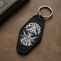 Never Say Die Room Keychain